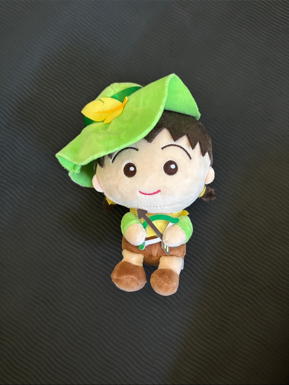 Chibi Maruko Green Plush Archer keychain Doll